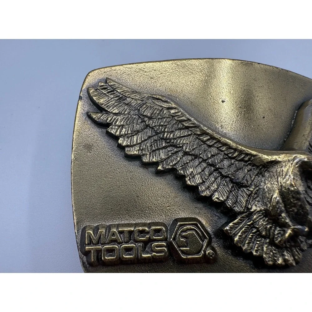 Matco Tools‎ Belt Buckle Limited The Great American Buckle Eagle Brass USA